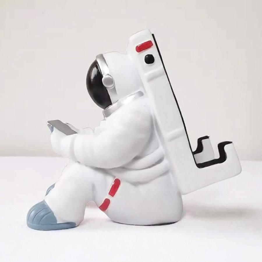 豪華 宇宙飛行士の電話ホルダーデスクトップ樹脂携帯電話スタンドドックブラケット palettes-and-co.fr