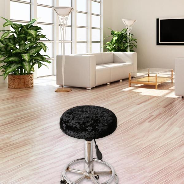 ソフトバースツールカバー28-35cmバーオフィスブラック用の伸縮性防塵弾性