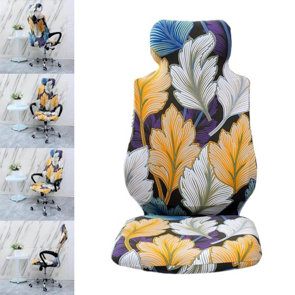 伸縮性のあるオフィスチェアカバーシートカバーボスチェアカバーフォールリーフ