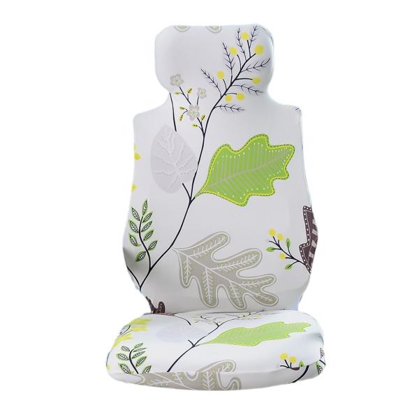 伸縮性のあるオフィスチェアカバーシートカバーボスチェアカバーホワイトグリーン