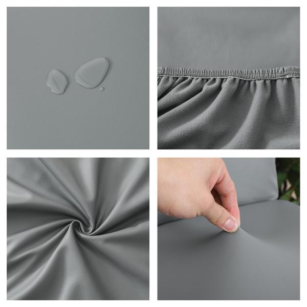 結婚式の台所の食堂の灰色のための現代椅子の座席カバーの家具カバーのストレッチ