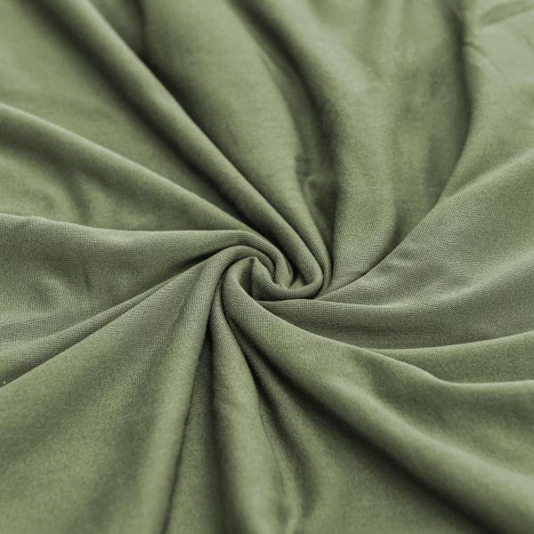 家庭用寝室アーミーグリーン用のアームとシートで洗える無地のソファの家具カバー