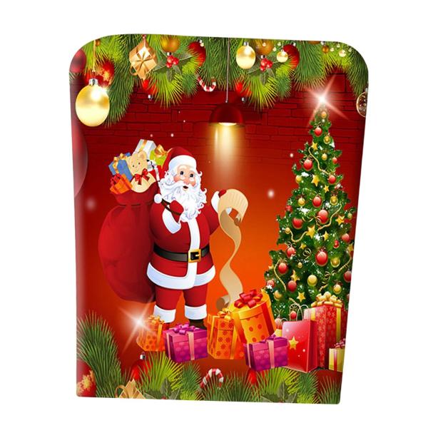 ポリエステル クリスマス クリスマス 椅子カバー    椅子の背もたれ 防塵カバー フェスティバル クリスマス 宴会 パーティ