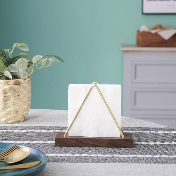 卓上ナプキンホルダー 装飾ペーパーナプキンホルダー スタンドラックオーガナイザー シックで丈夫なティッシュディスペンサー カフェ  キッチン