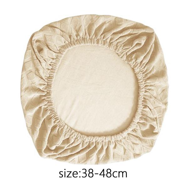 椅子シートカバー ダイニングルーム 椅子シートスリップカバー 取り外し可能 洗える ベージュ