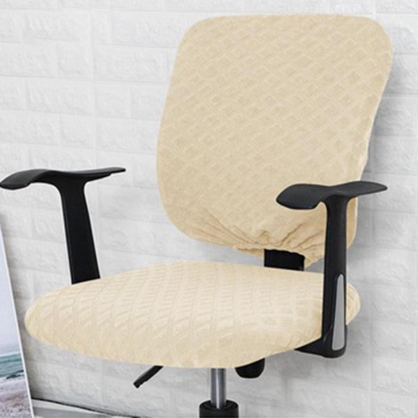 椅子シートカバー ダイニングルーム 椅子シートスリップカバー 取り外し可能 洗える ベージュ