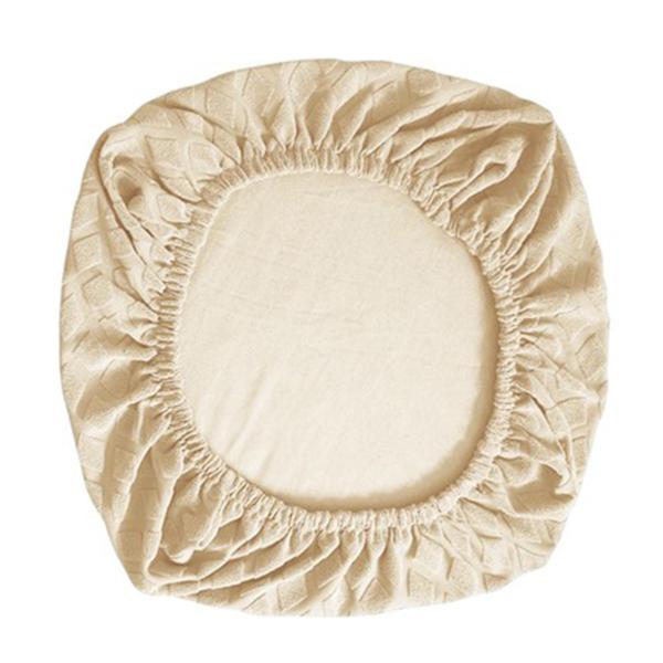 椅子シートカバー ダイニングルーム 椅子シートスリップカバー 取り外し可能 洗える ベージュ