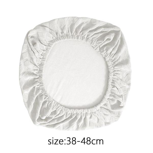 椅子シートカバー ダイニングルーム 椅子シートスリップカバー 取り外し可能 洗える ホワイト