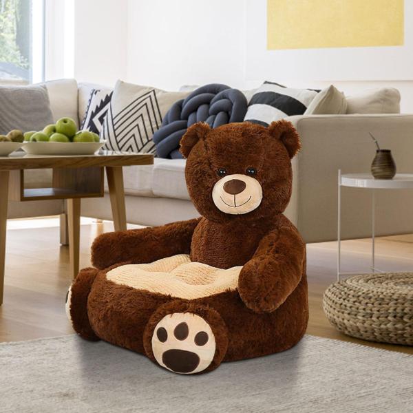 寝室の装飾のクマのための子供のソファーの座席柔らかいクッションの豪華なソファーの肘掛けの椅子