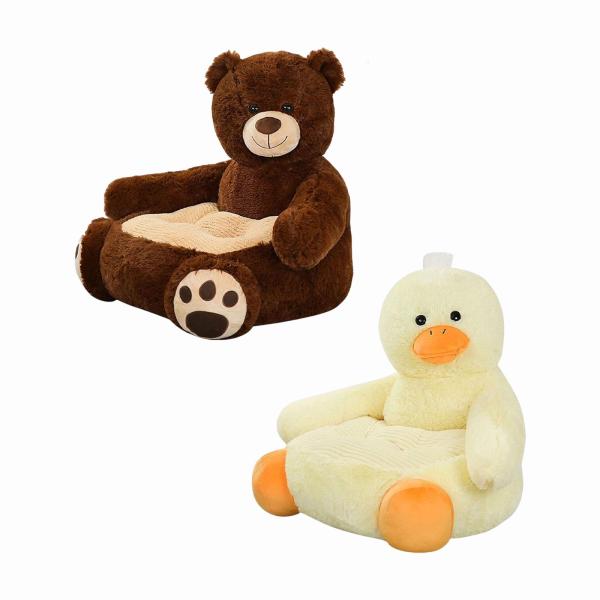 寝室の装飾のクマのための子供のソファーの座席柔らかいクッションの豪華なソファーの肘掛けの椅子