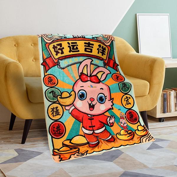 31インチx43インチ ソフトスローブランケット フランネルブランケット リビングルーム ホームデコレーション スタイルB