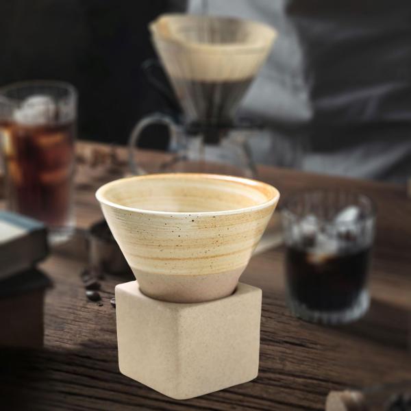 陶器製ティーカップ 手作り カンフーティー 100ml ティー愛好家向け 屋内 屋外 ライトイエロー