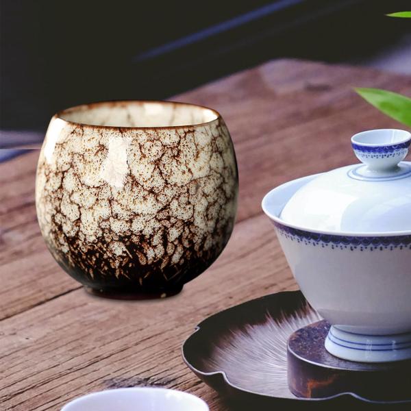 手作り 和風 コップ 箸置き コップ 大人 男女兼用 緑茶 J