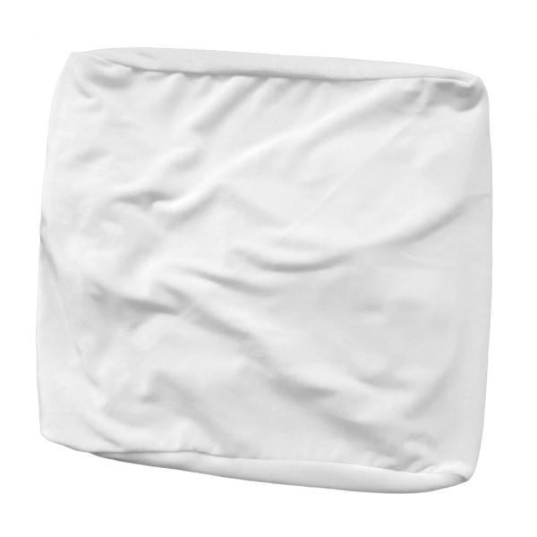 防塵フットレスト フットスツール スリップカバー ゴム底オットマンカバー付き ホワイト