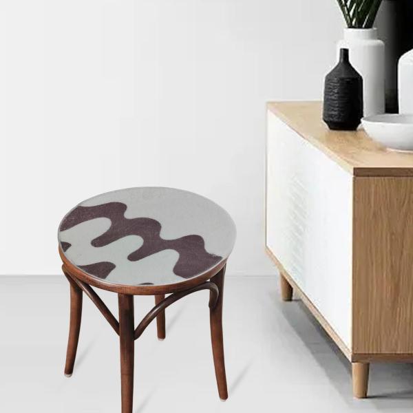 椅子クッションパッド シートパッド 装飾 のために キッチン 車椅子 屋内 屋外 ラウンド コーヒー ベージュ