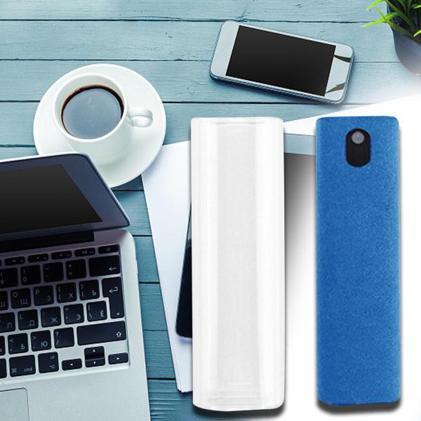 電話スクリーンクリーナー多用途クリーナー2 in 1タブレットモニタースマートフォンブルーシェル付き