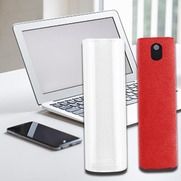 電話スクリーン クリーナー多目的クリーナー 2 in 1 タブレット モニター スマートフォン シェル付き レッド