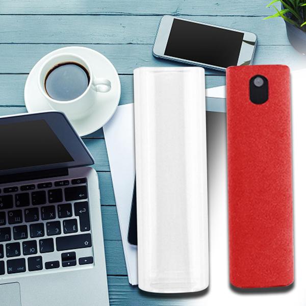 電話スクリーン クリーナー多目的クリーナー 2 in 1 タブレット モニター スマートフォン シェル付き レッド