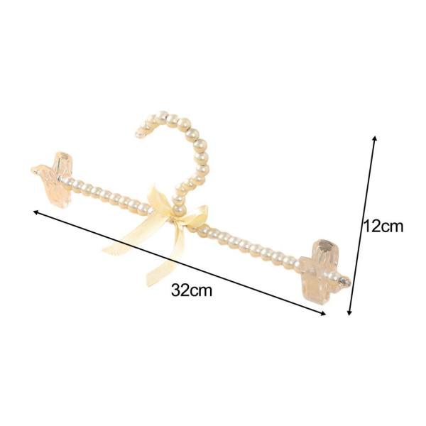 パールちょう結び服パンツハンガークローゼットハンガー花嫁コートシャツパーティーピンククリップハンガー