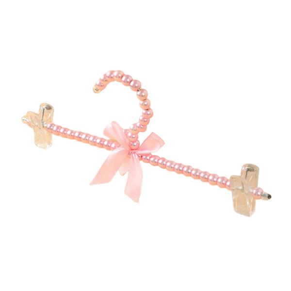 パールちょう結び服パンツハンガークローゼットハンガー花嫁コートシャツパーティーピンククリップハンガー