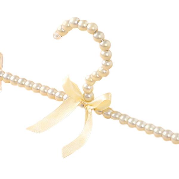 パールちょう結び服パンツハンガークローゼットハンガー花嫁コートシャツパーティー白クリップハンガー