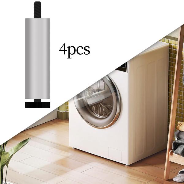 4x アルミニウム合金家具脚ソファフィート椅子バスルームキャビネットデスクシルバー 18 センチメートル