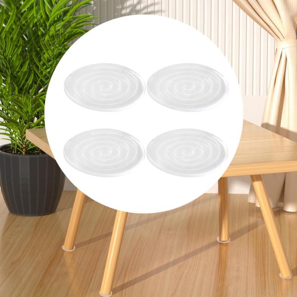 4x シリコーン家具脚パッド滑り止めフロアプロテクターデスクベッドソファラウンド直径 6 センチメートル