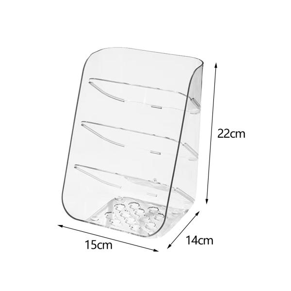 デスクトップオーガナイザー 本棚 鉛筆 ペンホルダー 多目的 4段 寮用 クリア