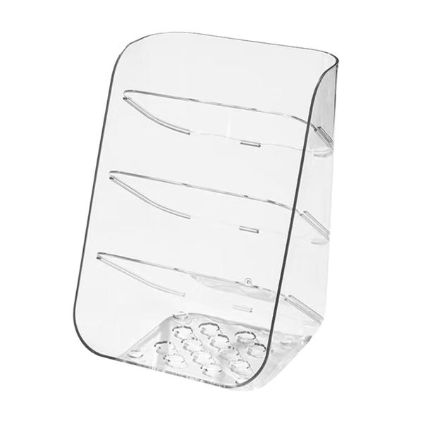 デスクトップオーガナイザー 本棚 鉛筆 ペンホルダー 多目的 4段 寮用 クリア