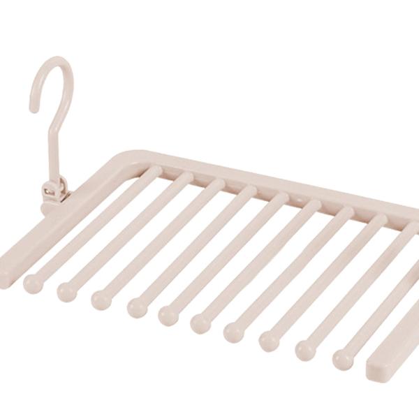 高耐久スラックスジーンズズボンハンガーノンスリップズボンレギンススカーフピンク10層