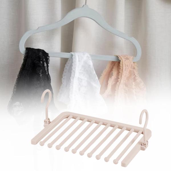 高耐久スラックスジーンズズボンハンガーノンスリップズボンレギンススカーフピンク10層