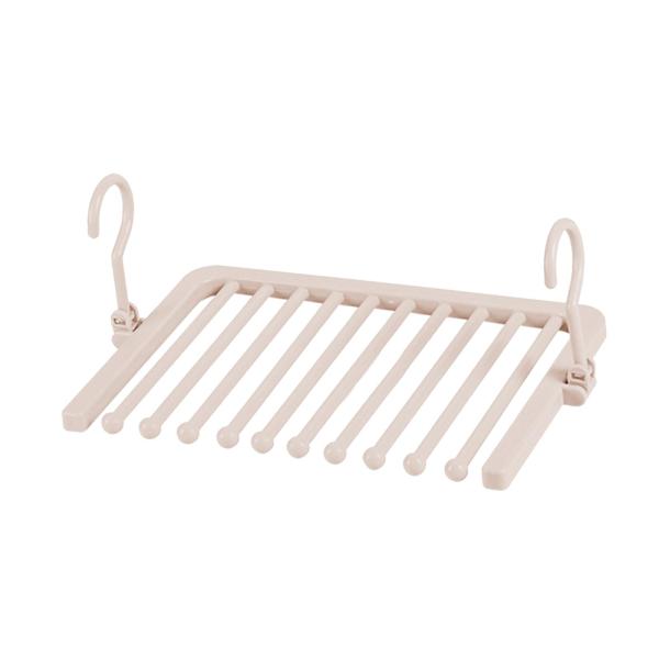 高耐久スラックスジーンズズボンハンガーノンスリップズボンレギンススカーフピンク10層