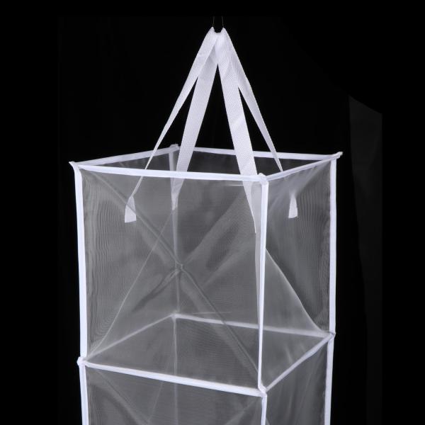 ランドリーバスケット ポータブル折りたたみランドリーバスケット アパート旅行寮用 ホワイト 33cmx33cmx66cm