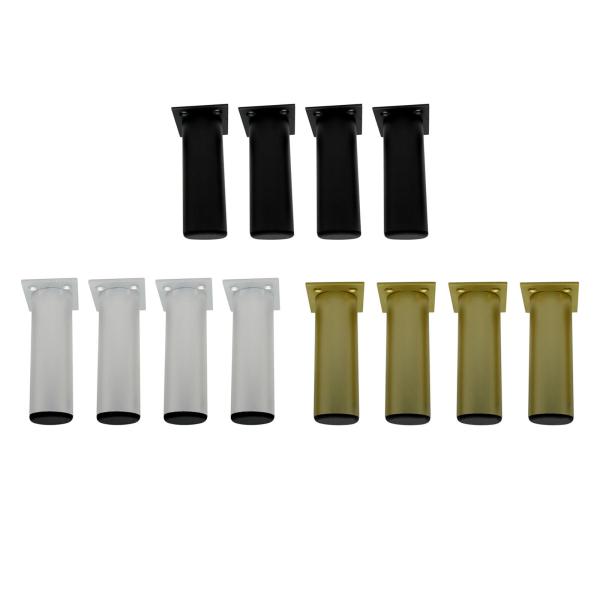 4 個家具脚伸縮金属脚テーブル用ソファデスクコーヒーテーブル黒