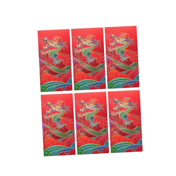 6 個旧正月赤い封筒香港宝 2024 ドラゴンギフト紅宝赤いパケット春祭り卒業のための幸運のお金｜stk-shop｜07