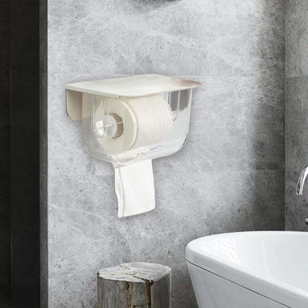 バスルームティッシュディスペンサー ティッシュボックス 北欧トイレットペーパー収納ボックス トイレットペーパーホルダー トイレ オフィス レストラン用