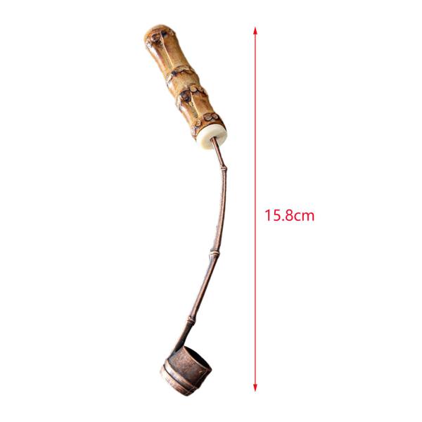 中国カンフー茶道道具 飛尺竹柄杓 茶葉用 オフィスC