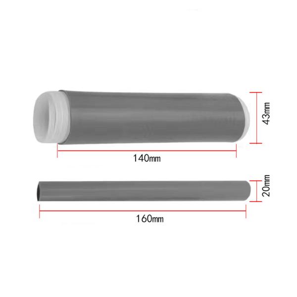 フライパンハンドルカバー シリコンアシスト調理器具ハンドルグリップ キッチン用品用 直径4.3cm 長さ16cm
