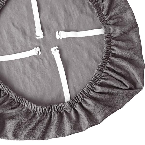 伸縮性のあるオフィスチェアカバー 防塵 ホームバンケット ダイニングルームシートカバー ライトグレー