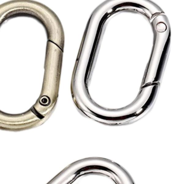 5ピース スプリングオーバルリング 1インチ オーバルカラビナ 財布ジュエリー作りクラフトミックス用