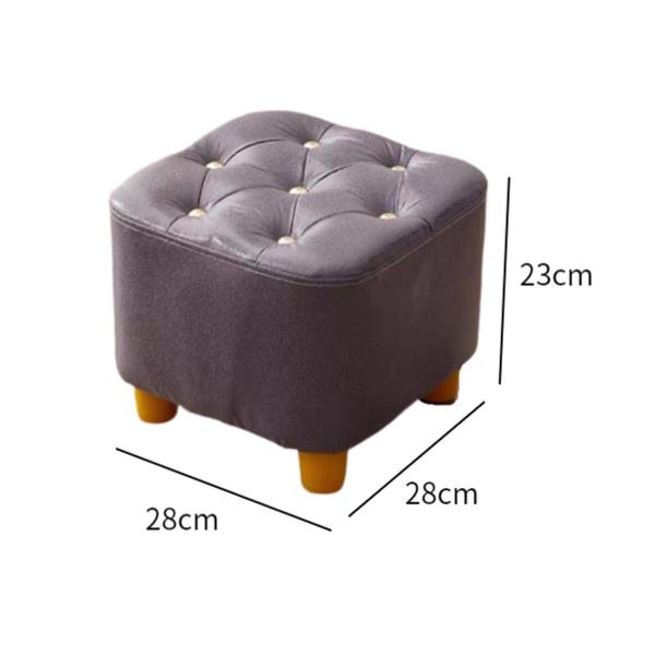小さなフットスツール クリエイティブ コンパクト オットマン スツール 玄関 リビングルーム ホーム パープル