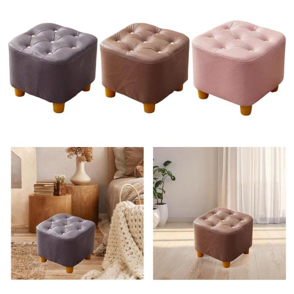 小さなフットスツール クリエイティブ コンパクト オットマン スツール 玄関 リビングルーム ホーム パープル