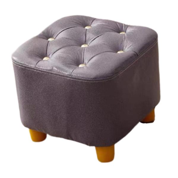 小さなフットスツール クリエイティブ コンパクト オットマン スツール 玄関 リビングルーム ホーム パープル