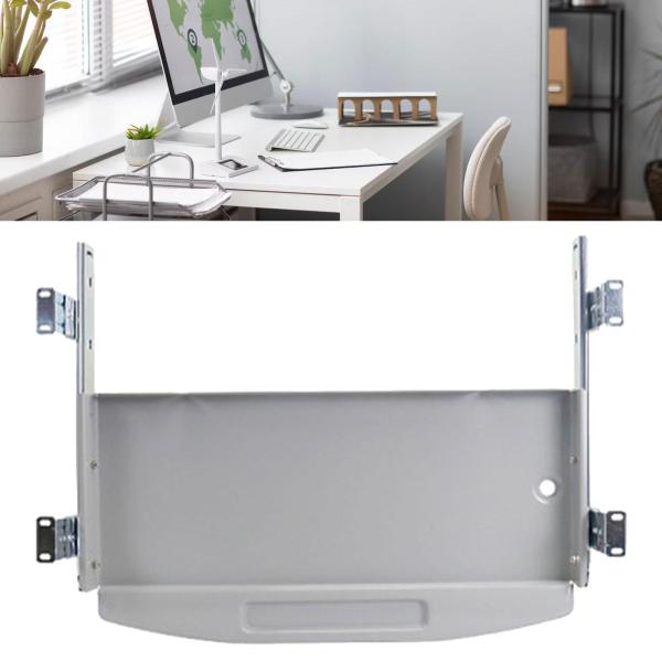 デスク引き出し キーボードトレイ キーボード引き出し デスク下 寝室 ホームオフィス用 グレー