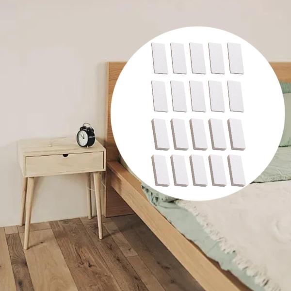 ヘッドボードストッパーアクセサリー 防音パッド EVAツール 防振家具パッド ベッドストッパー オフィスヘッドボード用 20個