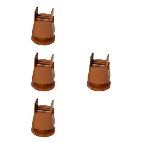 4ピース家具ライザーベッドリフターベッドライザーダイニングルームシェルフソファ高さ6cmから8cmブラウン