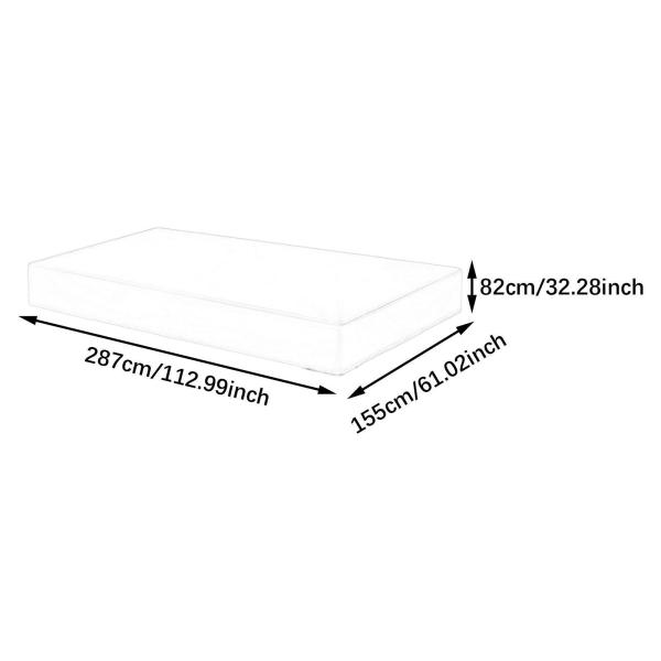 ビリヤード プール テーブル カバー パティオ家具カバー 屋外屋内ゲームルーム用 287cmx155cmx82cm