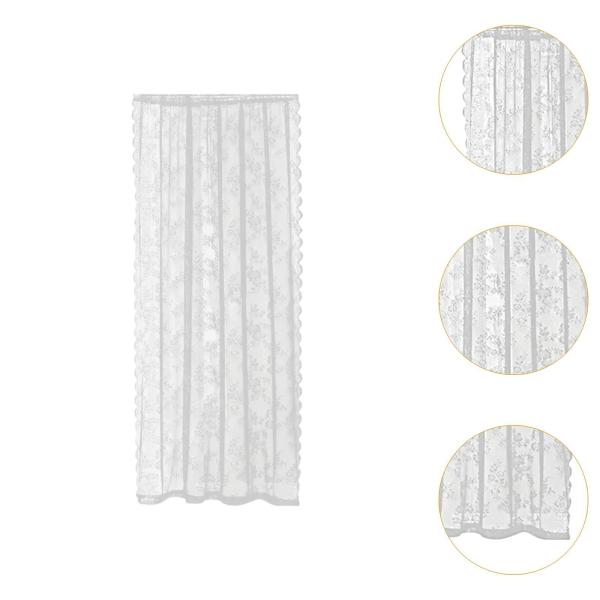 レースカーテン窓用装飾ドロップネットカーテンホテルの寝室パティオ用高さ140センチメートル