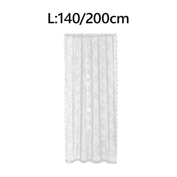レースカーテン窓用装飾ドロップネットカーテンホテルの寝室パティオ用高さ140センチメートル