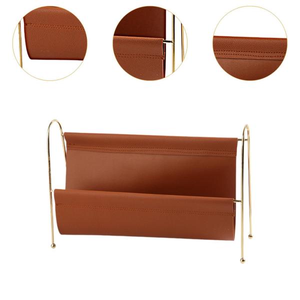 マガジンラック床置き新聞メールPUレザー多目的雑誌収納バスケットマガジンホルダーオフィスホーム用